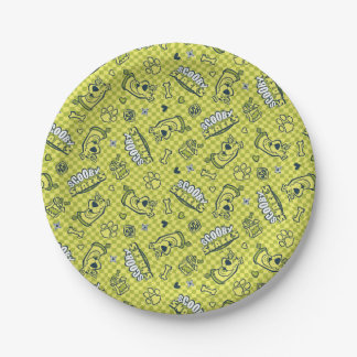 Plato De Papel Patrón de comprobador de galore Scooby Snacks
