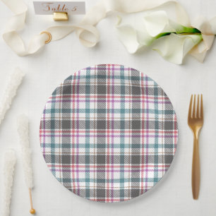 Plato De Papel Patrón de Cuadro Clásico