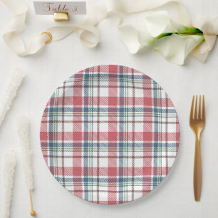 Plato De Papel Patrón de Cuadro Clásico