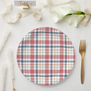 Plato De Papel Patrón de Cuadro Clásico