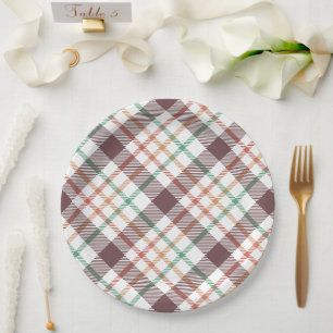 Plato De Papel Patrón de Cuadro Clásico