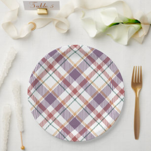 Plato De Papel Patrón de Cuadro Clásico