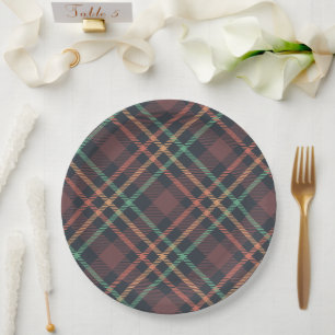 Plato De Papel Patrón de Cuadro Clásico
