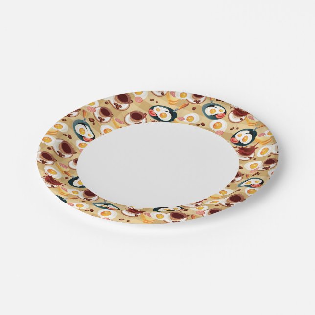 Plato De Papel Patrón de desayuno 3 (Angular)