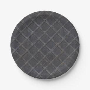 Plato De Papel Patrón de diamante Metalizado de hierro