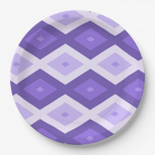 Plato De Papel Patrón de diamante violento