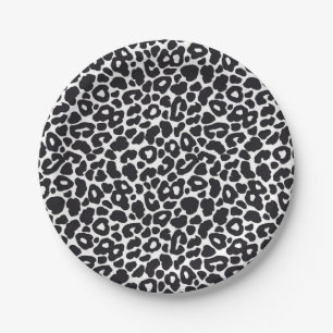 Plato De Papel Patrón de estampado animal