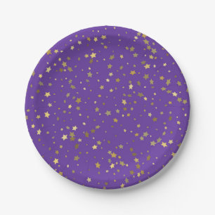 Plato De Papel Patrón de estrellas