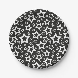 Plato De Papel Patrón de estrellas