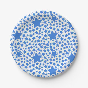 Plato De Papel Patrón de estrellas