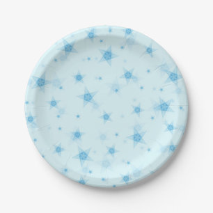 Plato De Papel Patrón de estrellas