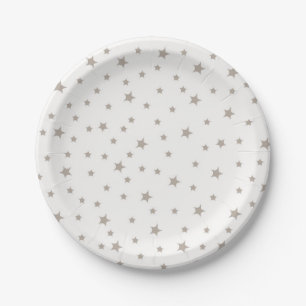 Plato De Papel Patrón de estrellas
