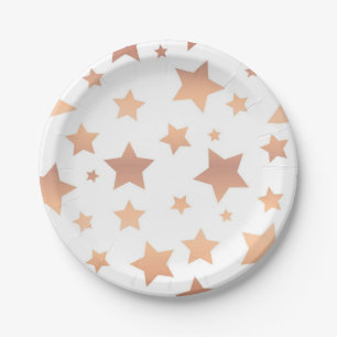 Plato De Papel Patrón de estrellas