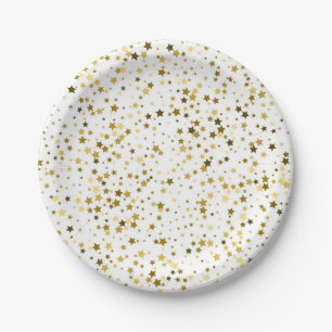 Plato De Papel Patrón de estrellas