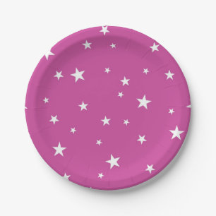 Plato De Papel Patrón de estrellas