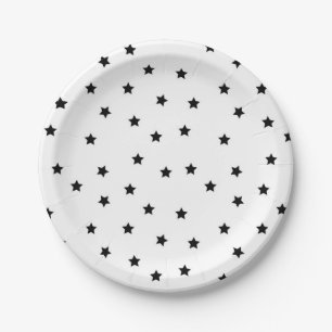 Plato De Papel patrón de estrellas