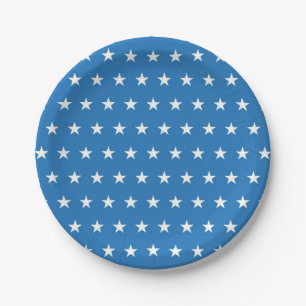 Plato De Papel patrón de estrellas