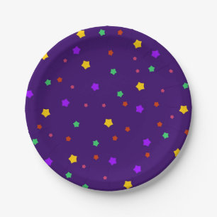 Plato De Papel patrón de estrellas