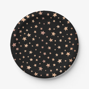 Plato De Papel Patrón de estrellas