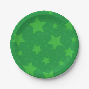 Plato De Papel patrón de estrellas