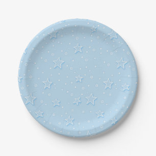 Plato De Papel Patrón de estrellas