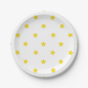 Plato De Papel Patrón de estrellas