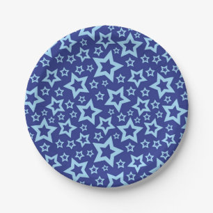 Plato De Papel Patrón de estrellas