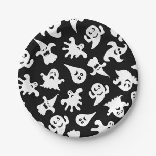 Plato De Papel Patrón de fantasma