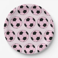 Patrón de futbol rosado moderno