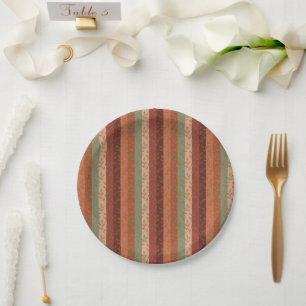 Plato De Papel Patrón De Hoja De Boho Decoración De Casa Rústica