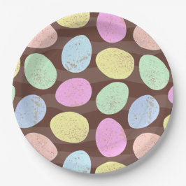 Plato De Papel Patrón de Huevos de Pascua de Candy