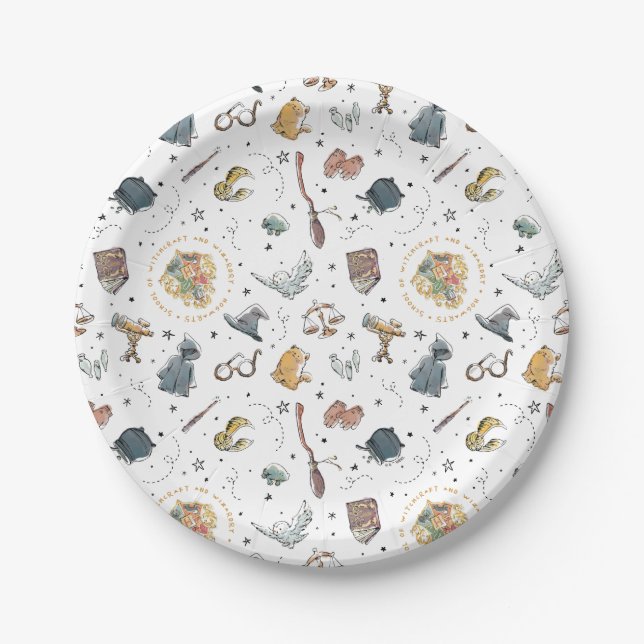 Plato De Papel Patrón de iconos de HARRY POTTER™ (Anverso)