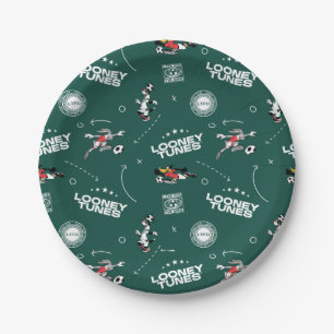 Plato De Papel Patrón de jugada de fútbol de LOONEY TUNES™