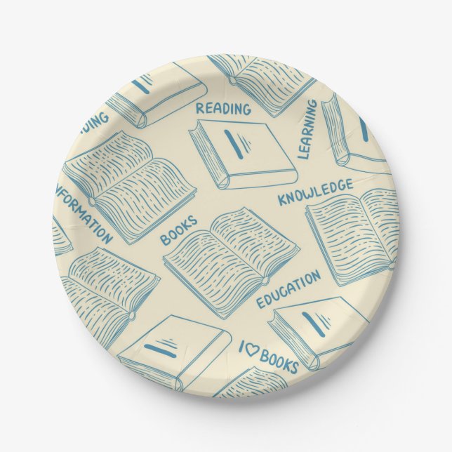 Plato De Papel Patrón de libro (Anverso)