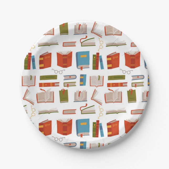 Plato De Papel Patrón de libro (Anverso)