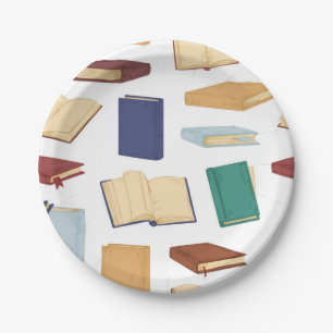 Plato De Papel Patrón de libro