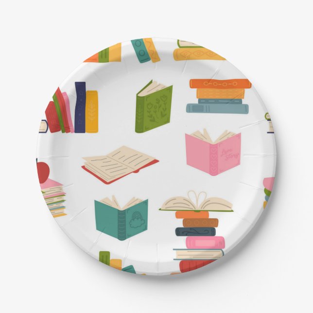 Plato De Papel Patrón de libro (Anverso)