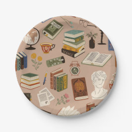 Plato De Papel Patrón de libro