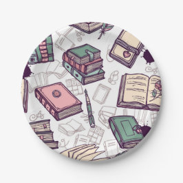 Plato De Papel Patrón de libro