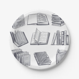 Plato De Papel Patrón de libro