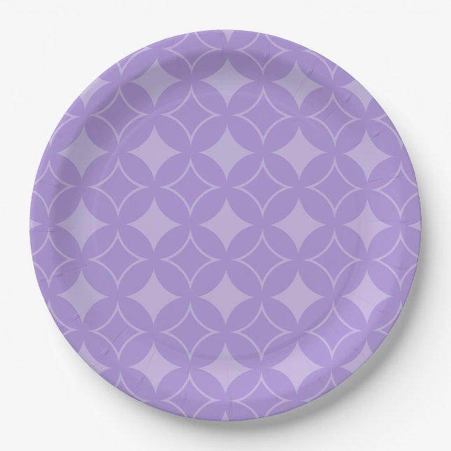 Plato De Papel Patrón de Lilac (Anverso)