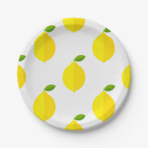 Plato De Papel Patrón de limón