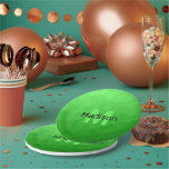 Plato De Papel Patrón de malla de geometría de gradiente verde Li<br><div class="desc">Monograma Personalice con su personalizado inicial y su nombre. Patrón de malla geométrica de gradiente verde claro triángulos brillantes sombríos. Malla geométrica de triángulo con gradiente oscuro verde claro. patrón,  sombrío,  malla,  triángulos,  geometría,  geométrica,  gradiente,  fresco,  triángulo,  verde</div>