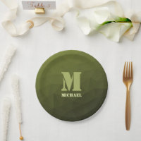 Patrón de malla geométrica verde del ejército Mono