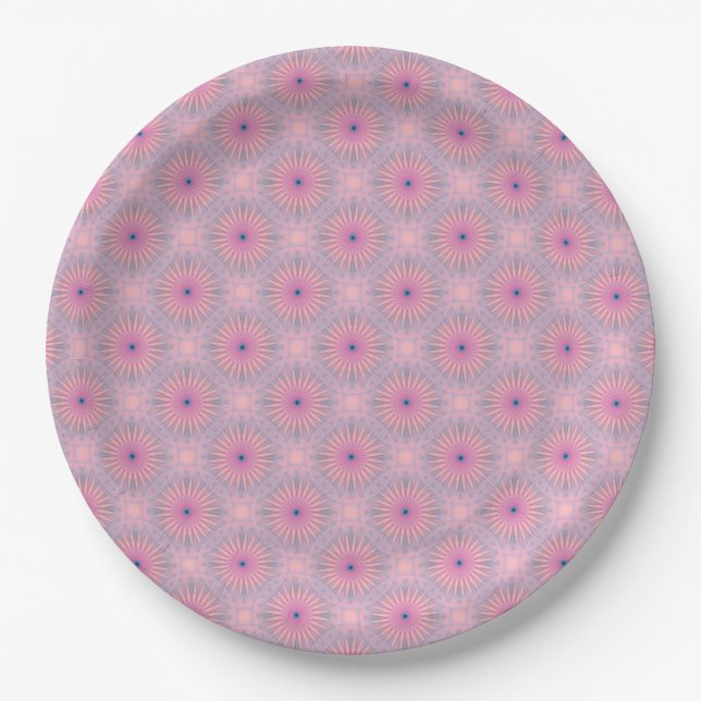 Plato De Papel Patrón de Mandala (Anverso)