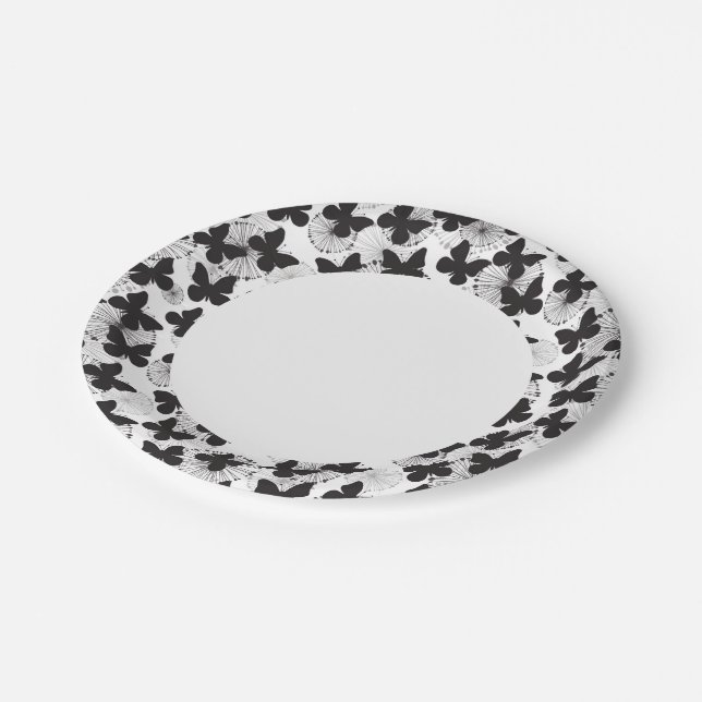 Plato De Papel patrón de mariposa (Angular)