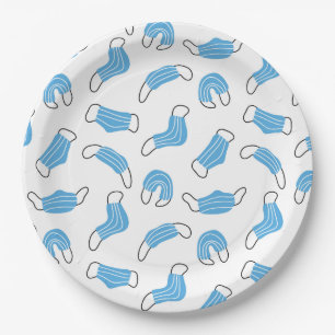 Plato De Papel Patrón de máscara médica