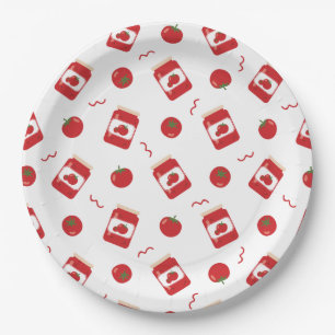 Plato De Papel Patrón de mermelada de tomate