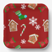 Patrón de Navidades rojos