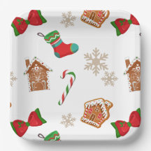 Patrón de pan de jengibre de Navidad